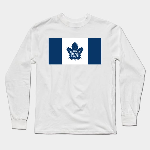 Toronto Maple Leafs Flag Long Sleeve T-Shirt by swiftscuba